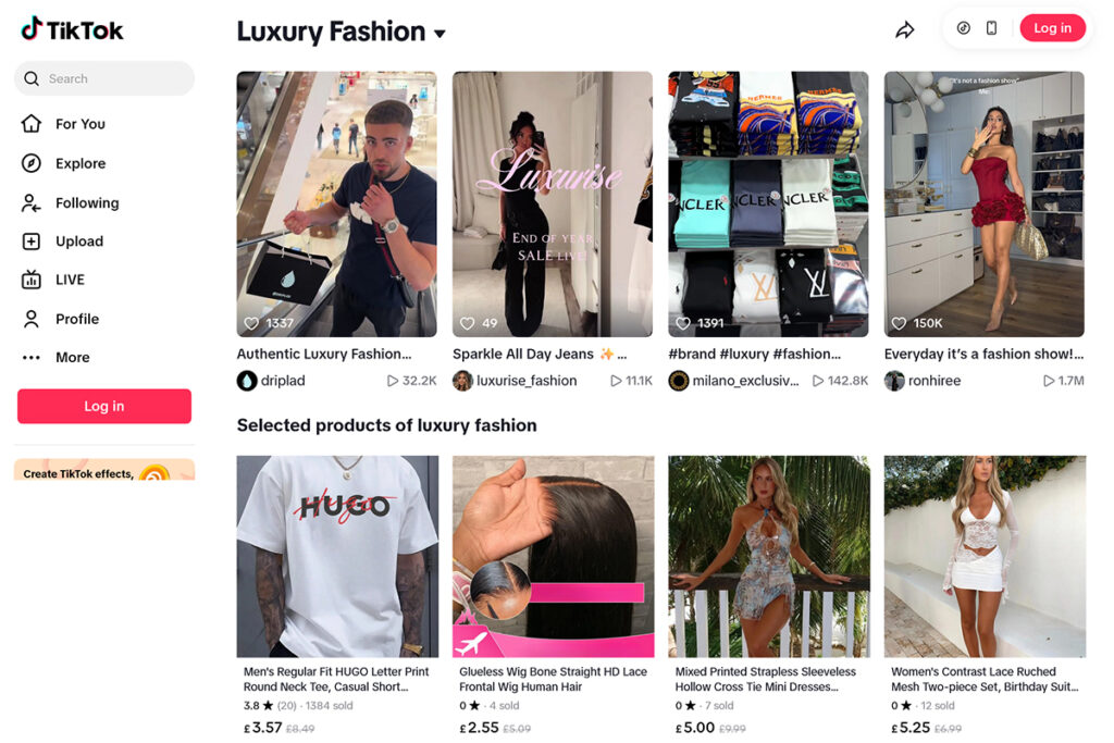 TikTok's influence on luxury fashion, trust and purchase behaviour