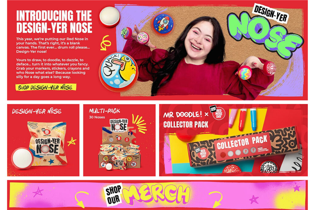 Comic Relief’s first ever Design-Yer Nose on Amazon