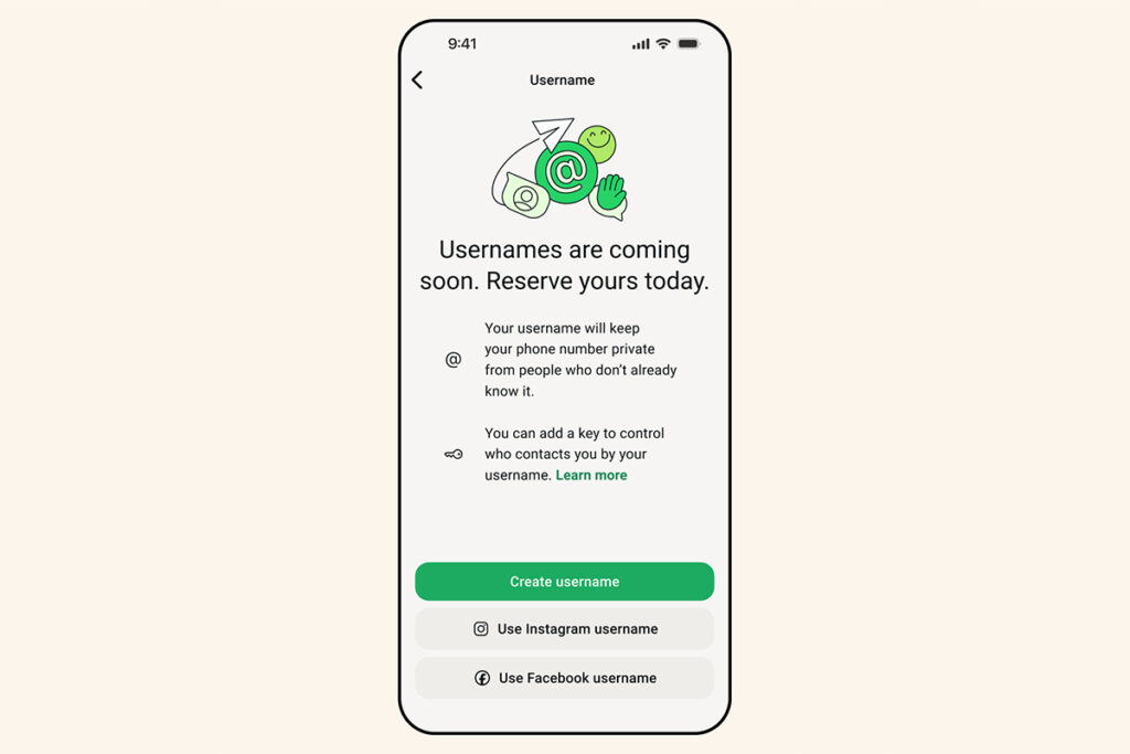 Meta introduce WhatsApp Username for privacy