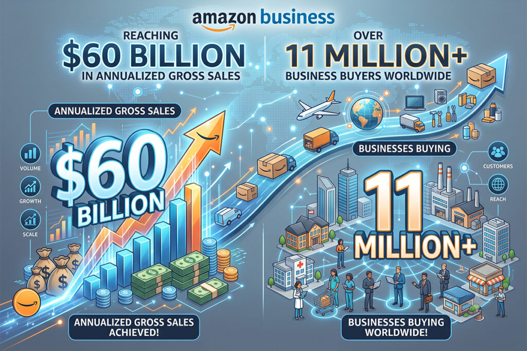 Amazon Business hit $60 Billion Annual Sales with 11 Million Customers