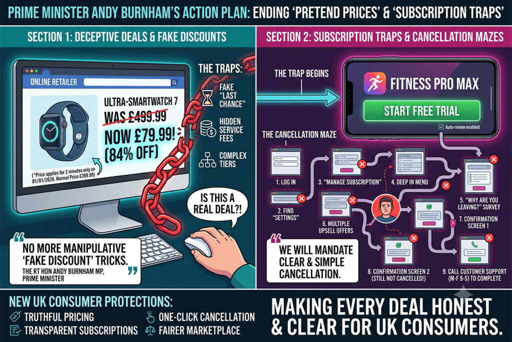 Government brings forward ending fake discounts and subscription traps