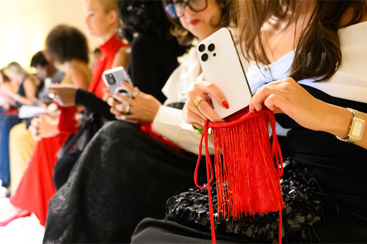 Pinterest and Claudia Smith staged a phone-free front row at London Fashion Week