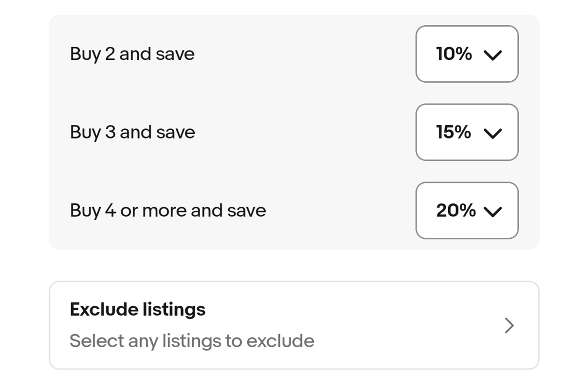 Spotlight: eBay Bundle discounts