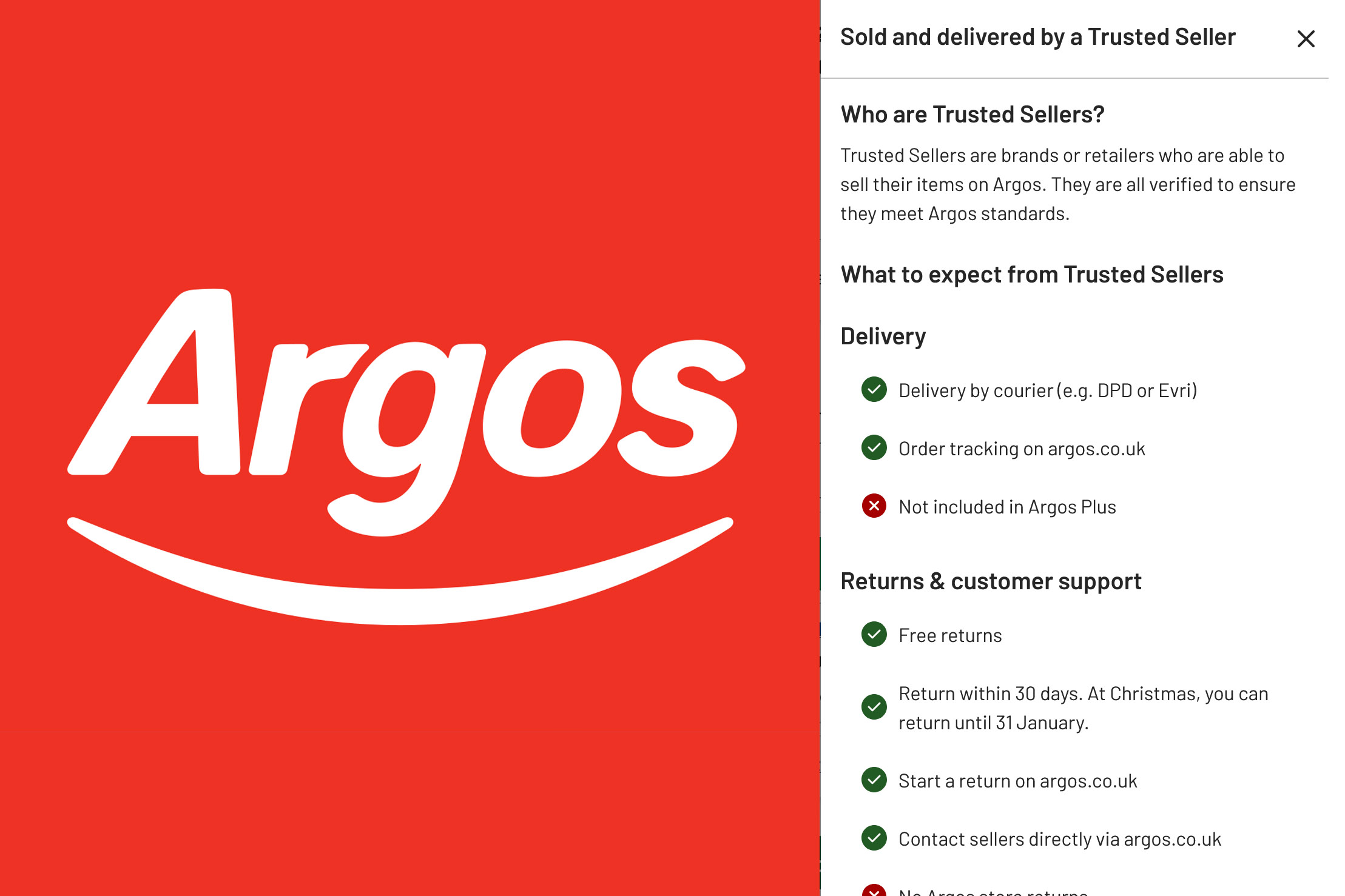 Argos Trusted Sellers platform officially launched