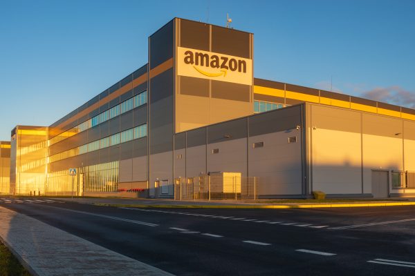 Szczecin, Poland-January: Amazon logistics center near Szczecin