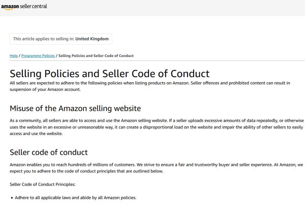 Amazon-Selling-policies-updates