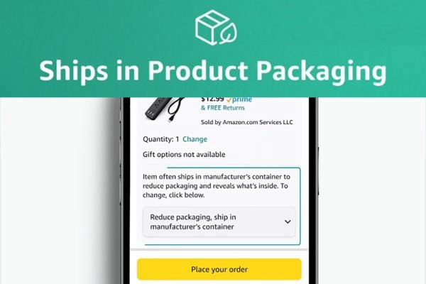 Amazon Ships in Product Packaging sign up