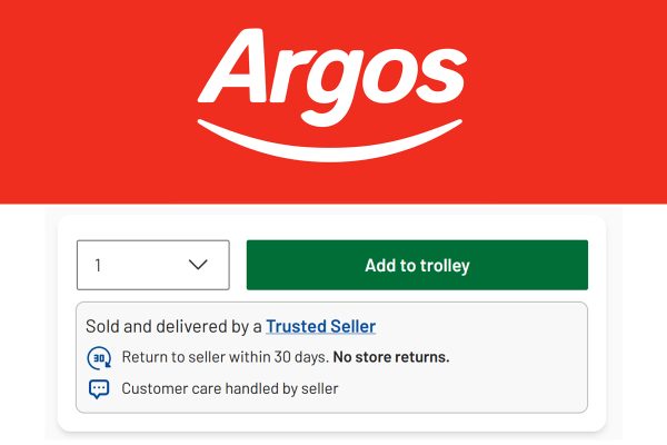 Argos Marketplace goes live with 80 sellers