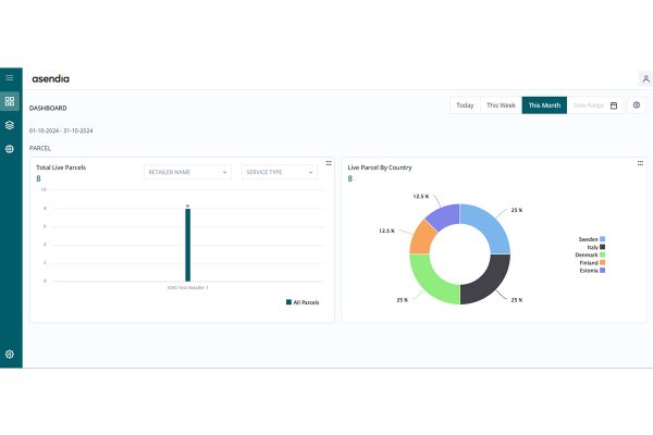 Asendia Connect self-serve visibility of ecommerce parcels for retailers