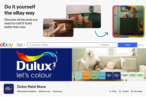 Dulux activation with new eBay DIY Hub