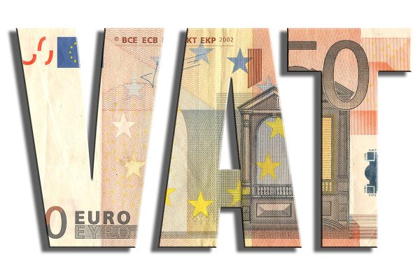 Vat,-,Value,Added,Tax.,Euro,Banknote,Texture.,3d,Illustration.