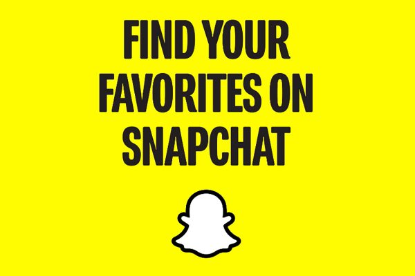 Find Your Favorites on Snapchat campaign