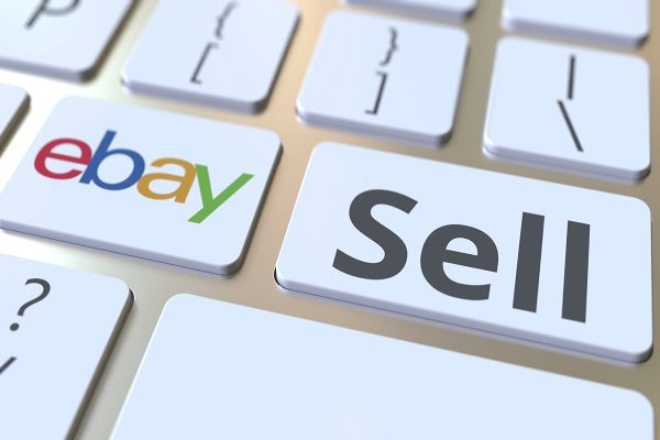 Ebay,Company,Logo,And,Sell,Text,On,The,Keys,Of