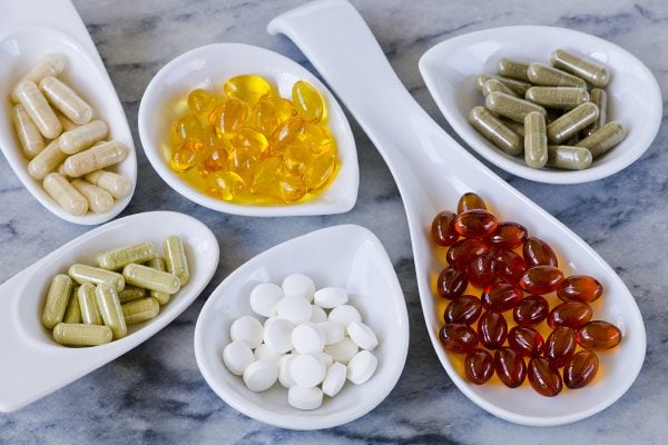Variety,Of,Dietary,Supplements,,Including,Capsules,Of,Garlic,,Evening,Primrose