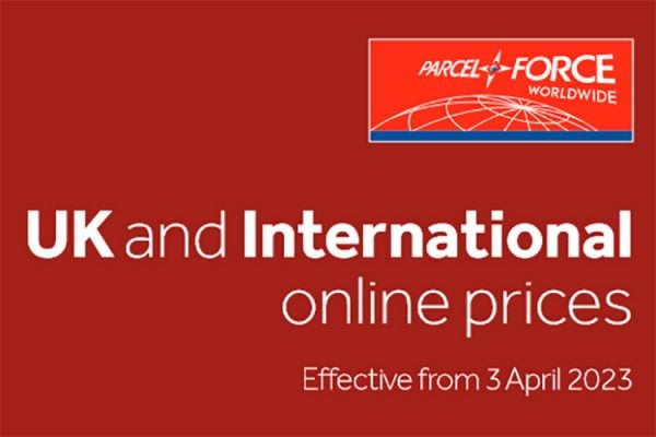 Parcelforce retail prices from April 23