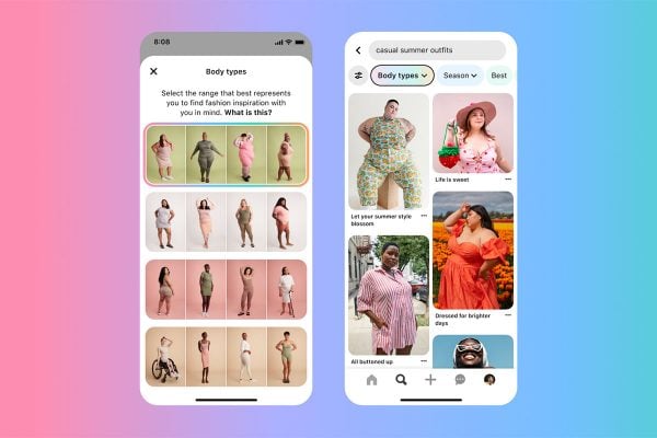 Pinterest introduces new inclusive ai body type ranges tool
