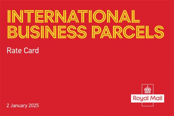 Royal Mail International Business pricing from 2nd Jan 2025