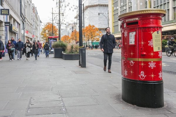 Royal Mail Singing Christmas postboxes