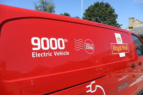 Royal Mail's 9,000th electric van hits the road