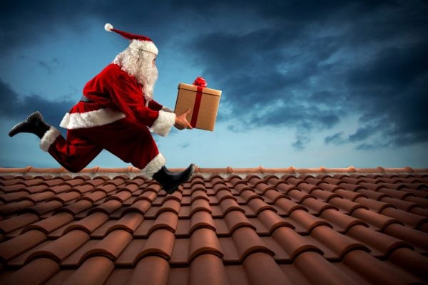 Fast delivery Santa Claus
