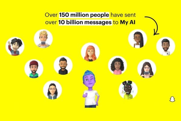 SnapChap My AI - 10bn messages from 150m people SnapChat My AI Sponsored Links with Microsoft Advertising