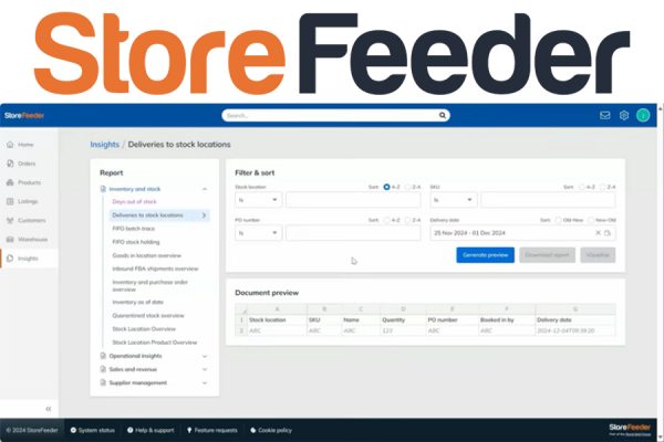 StoreFeeder Insights - Powerful new reporting platform launched