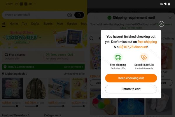 Temu Adopts Android New Screen Dim Feature