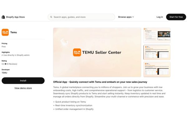 Temu partners with Shopify to launch app for sellers