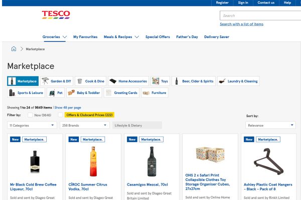 Tesco marketplace relaunches today!