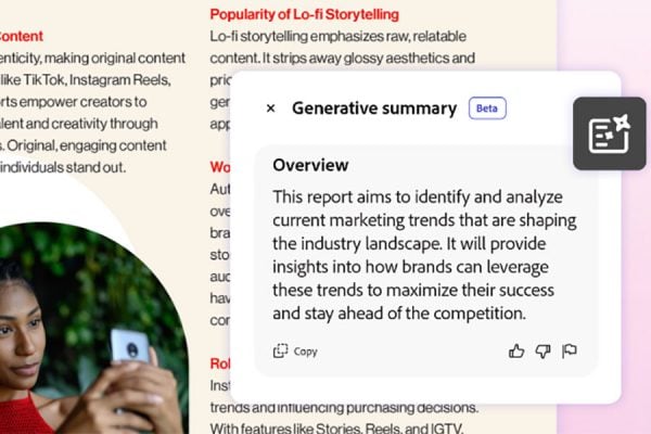 Unlock PDF content with Adobe AI conversational engine