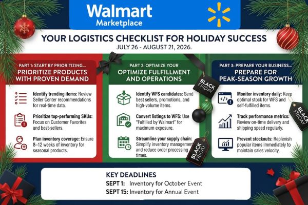 Walmart three-part holiday success guide and key WFS deadlines