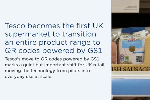 What Tesco's transition to QR codes powered by GS1 mean for you