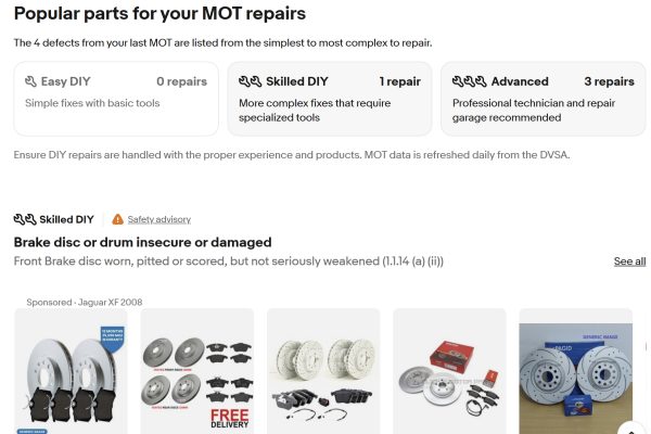 eBay Motors launch MOT Hub for UK motorists