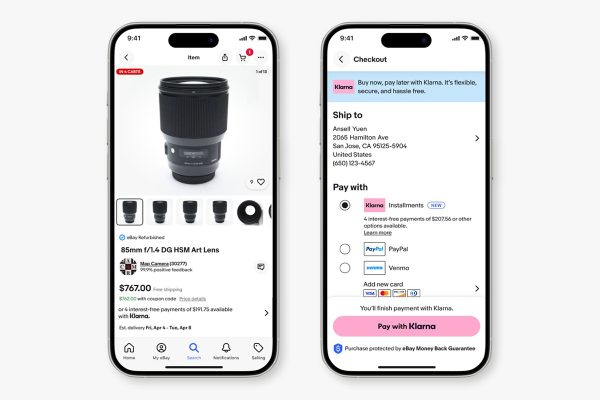 eBay and Klarna US Partnership rollout
