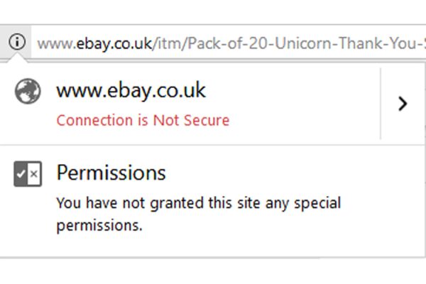 eBay-non-secure-content